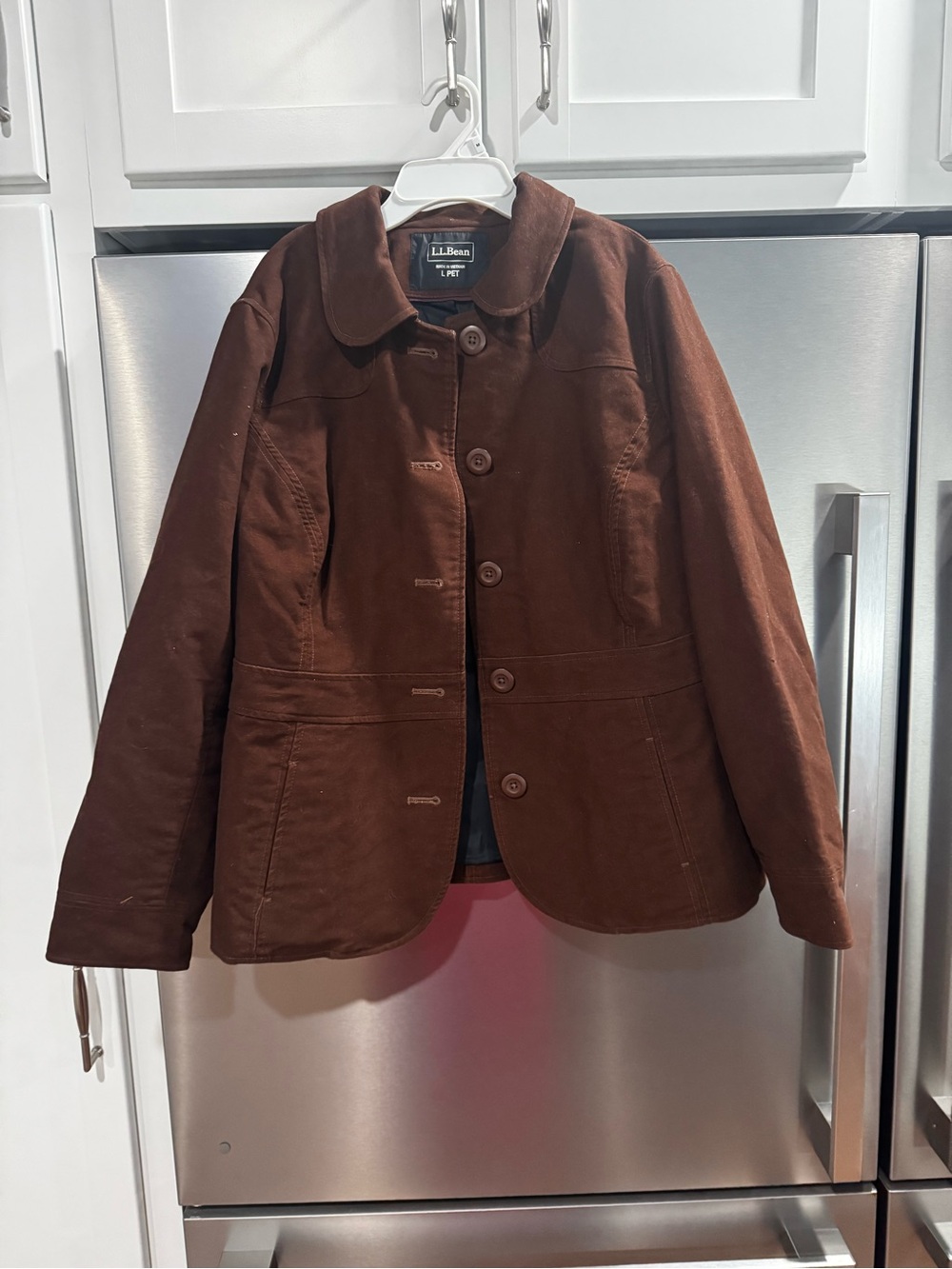 L.L. Bean Women's Brown Button-Front Blazer Jacket